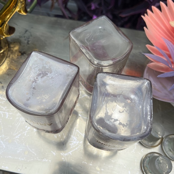 VTG Ammonia, Listerine, and Toilet Water Floral Vanity Bottles - Picture 2 of 12